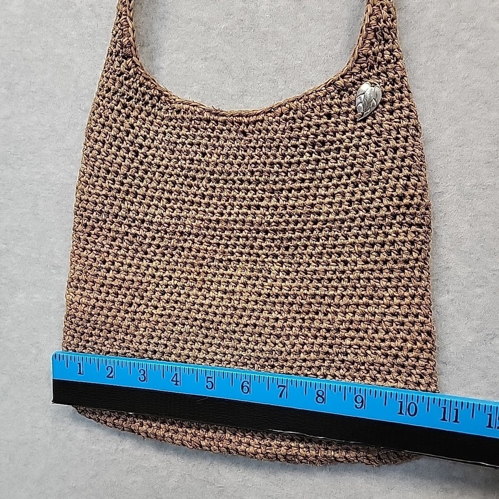 Kaminski Australia Brown Flat Sac 100% Raffia Crossbody Bag Handmade Madagascar - Picture 8 of 16
